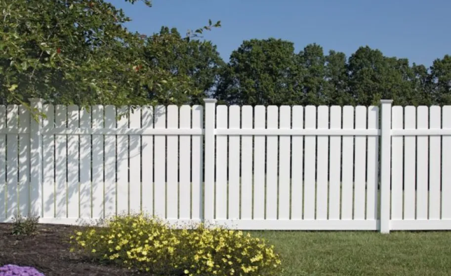 Dog-Ear Semi-Privacy Vinyl Fencing